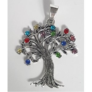 Large Rhinestone Tree of Life Charm