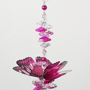 butterfly suncatcher db16 pink