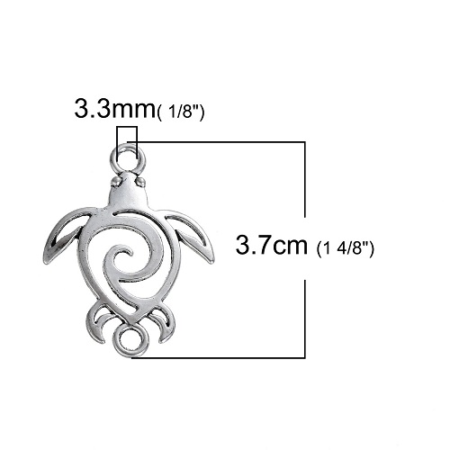 Turtle charms pack of 6