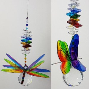 Chakra Dragonfly Suncatcher #2 30mm ball