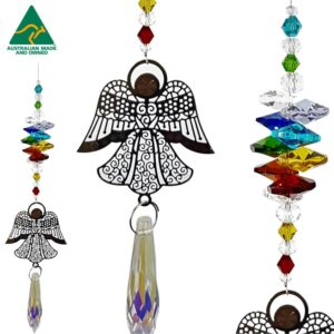 chakra filigree angel suncatcher