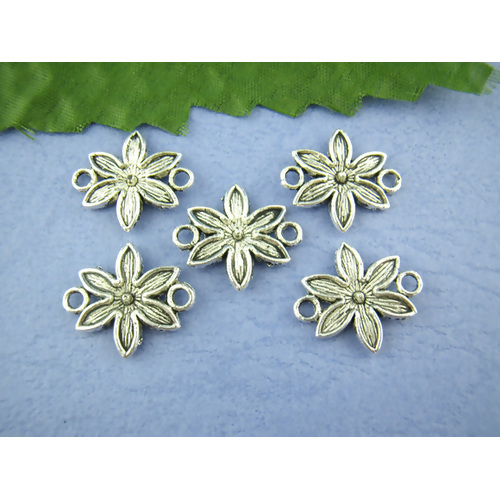 flower joiner charms pack of 10