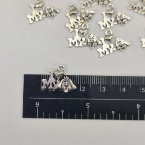 I love my dog charms pack of 10