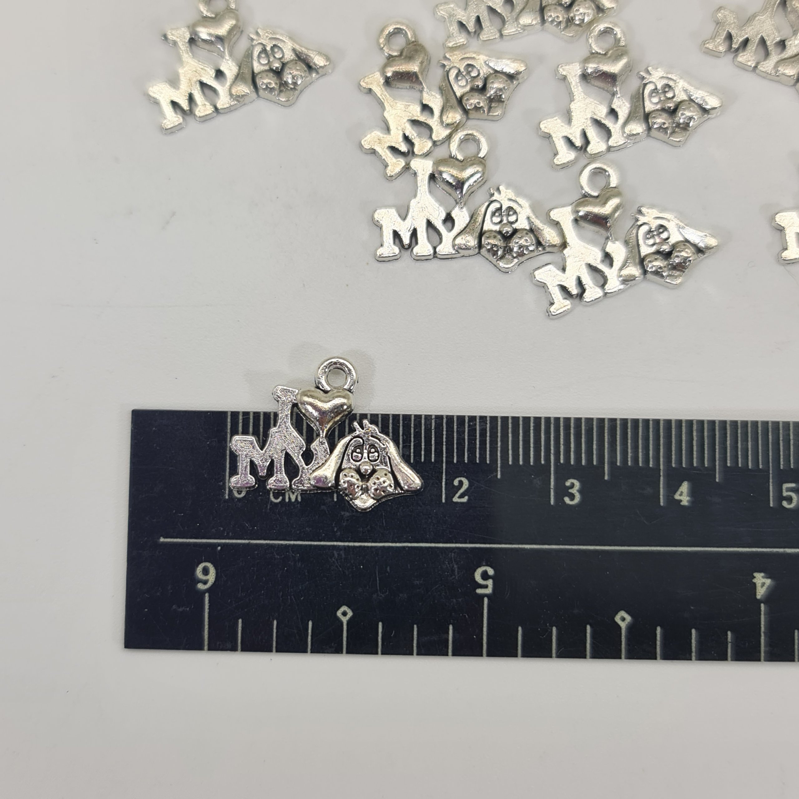 I love my dog charms pack of 10 I love my dog charms pack of 10