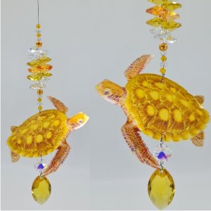 hand made turtle suncatcher