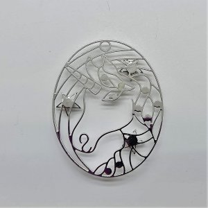 Unicorn Filigree Rhinestone Charm