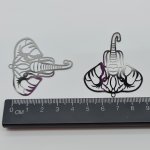 Filigree Elephant Charm pack of 2