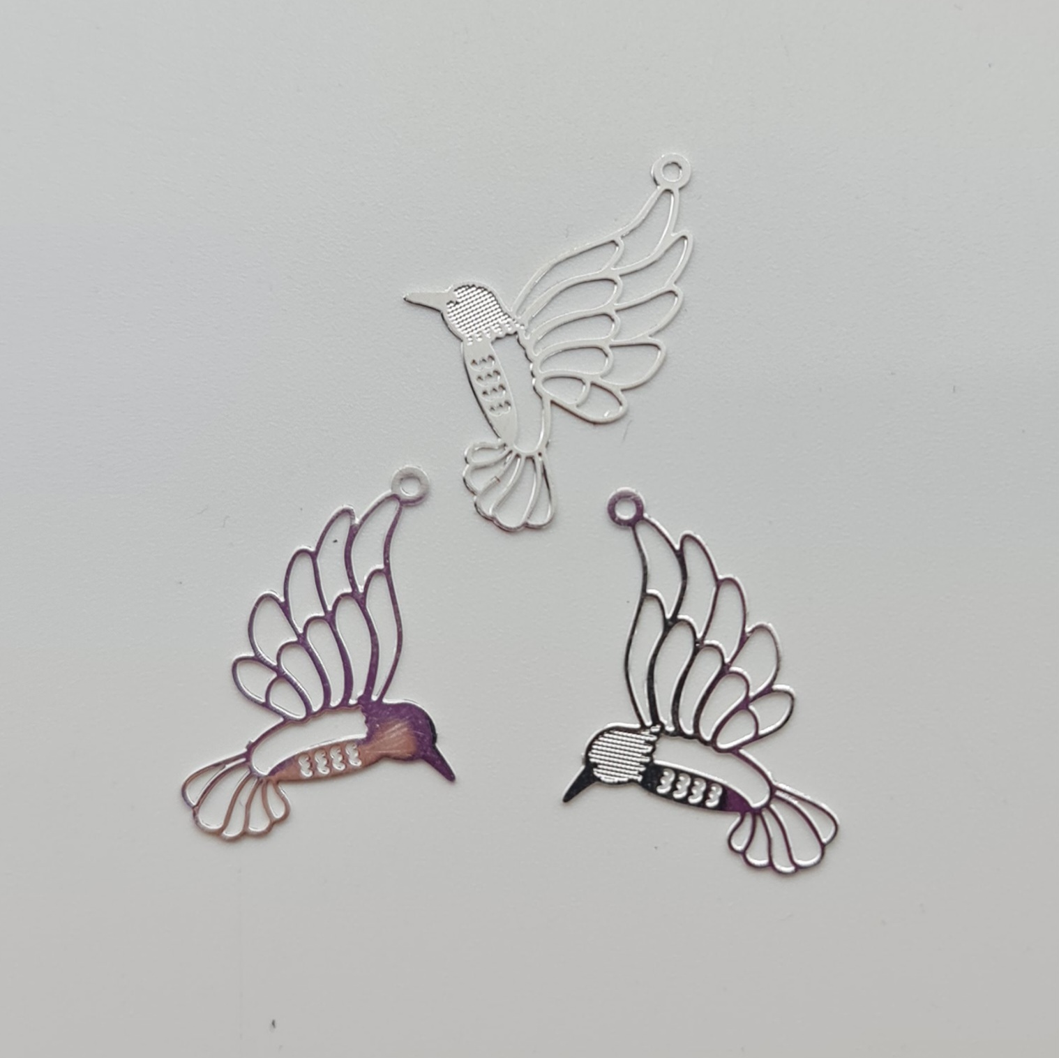 Filigree Bird Charm small pack of 3 Filigree Bird Charm small pack of 3