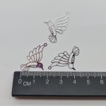 Filigree Bird Charm small pack of 3