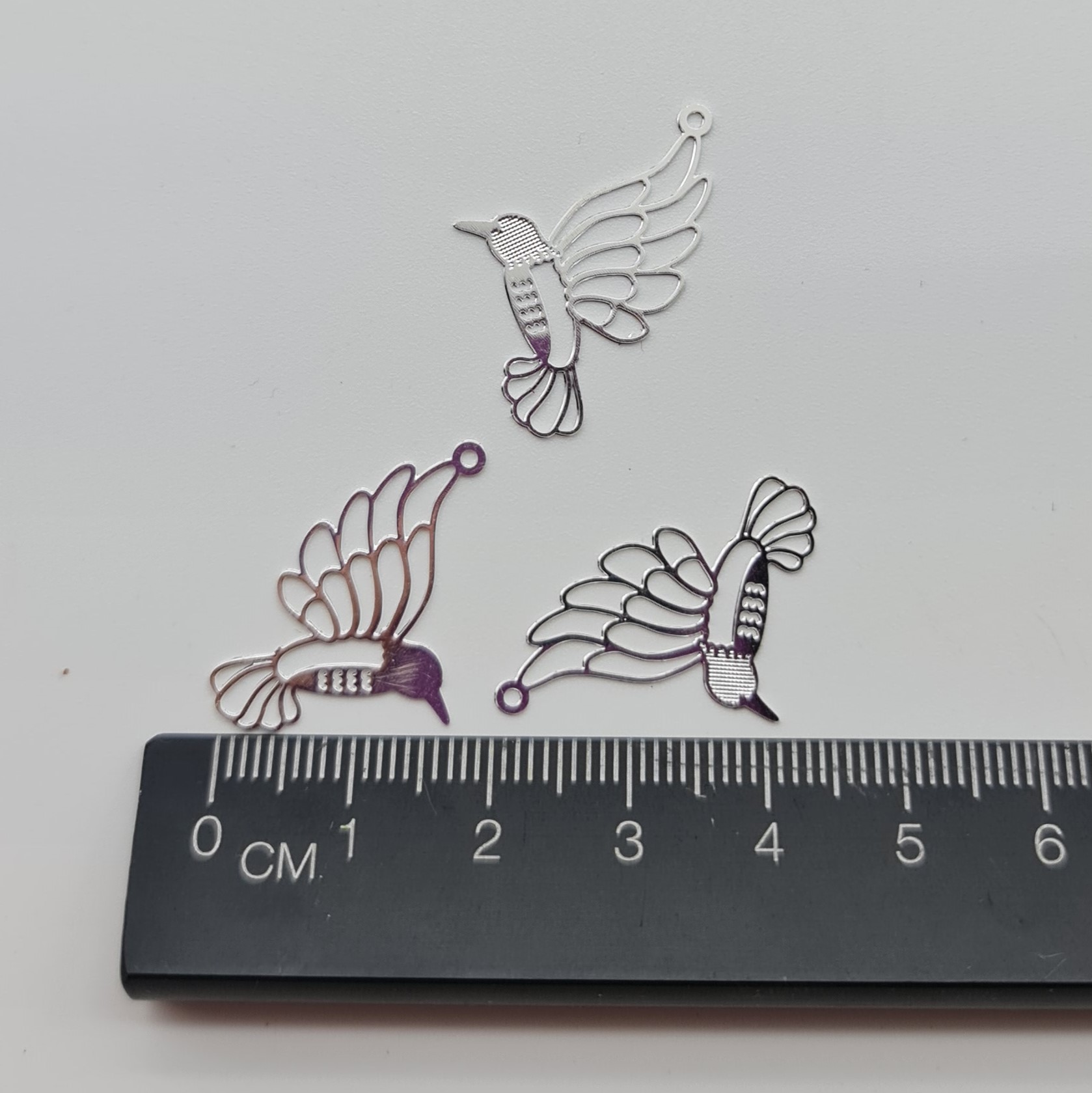 Filigree Bird Charm small pack of 3 Filigree Bird Charm small pack of 3