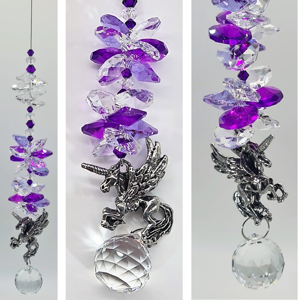 purple unicorn pegasus suncatcher purple unicorn pegasus suncatcher