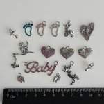 mixed baby charm set size