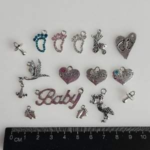 mixed baby charm set size