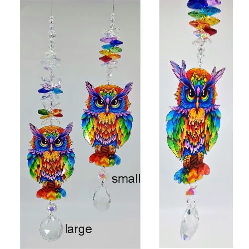 rainbow owl suncatcher sizes gnc rainbow owl suncatcher sizes