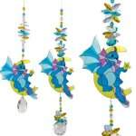 baby dragon on moon suncatcher