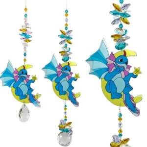 baby dragon on moon suncatcher