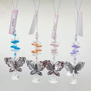petite silver butterfly suncatchers