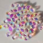 clear ab octagons 1hole