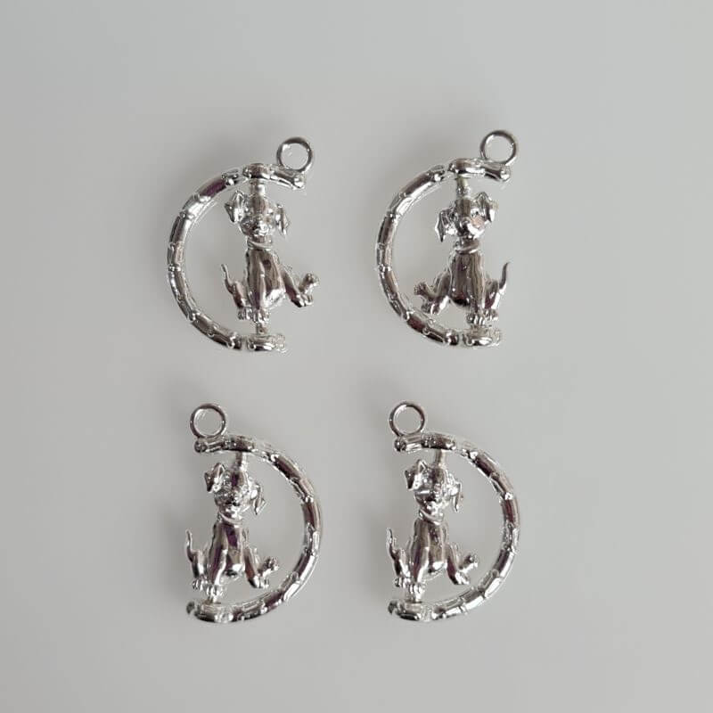 dog charm #3 pack of 6 dog charm #3 pack of 6