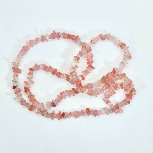 cherry quartz chip beads cherry quartz chip beads