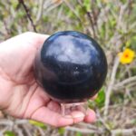 large basalt sphere 816 grams