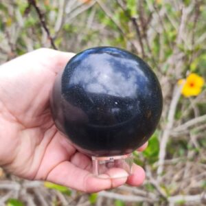 large basalt sphere 816 grams