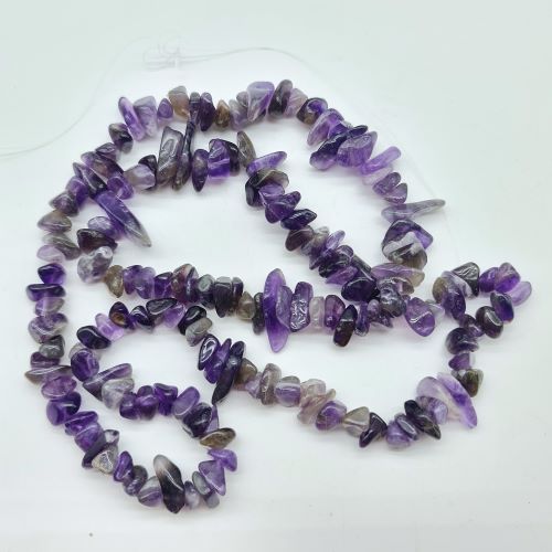 Large amethyst gem chip beads Large amethyst gem chip beads