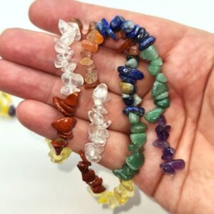 chakra mixed gemstone chip beads 2