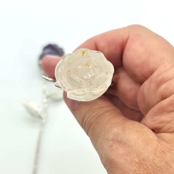 crystal roses quartz top